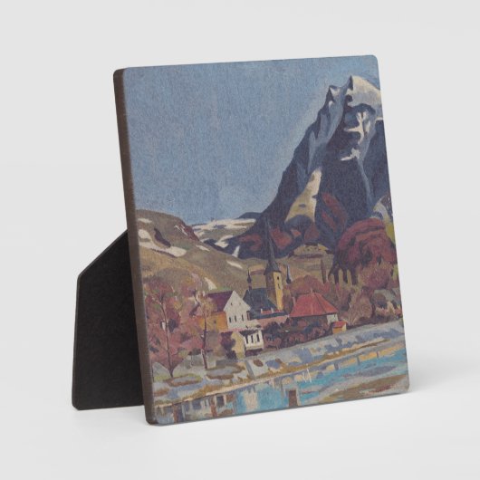 View of Dolný Kubín by Arnold Peter Weisz フォトプラーク (正面)