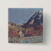 View of Dolný Kubín by Arnold Peter Weisz 缶バッジ (正面)