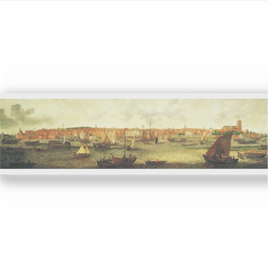 View of Dordrecht from the North by Adam Willaerts シール (正面)