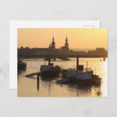 View of Dresden Cityscape from the Bridge ポストカード (正面/裏面)