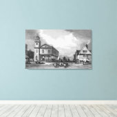 View of Faversham, Kent, 1832 キャンバスプリント (インサイチュ (ウッドフロア))