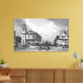 View of Faversham, Kent, 1832 キャンバスプリント (インサイチュ (リビング))