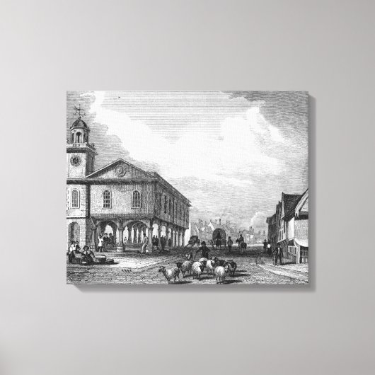 View of Faversham, Kent, 1832 キャンバスプリント (正面)