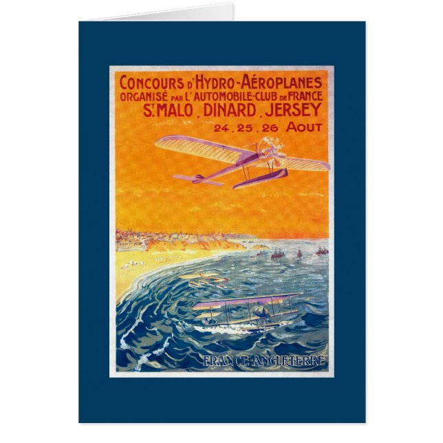 View of Float飛行機in Air and Water Poster (正面)