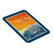View of Float飛行機in Air and Water Poster マグネット (右側)
