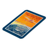 View of Float飛行機in Air and Water Poster マグネット (左側)