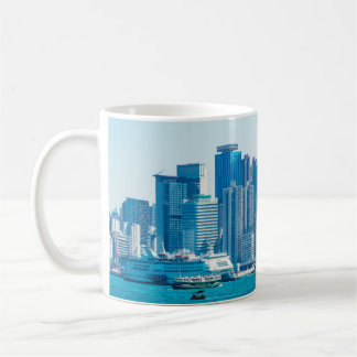 View of Hong Kong harbour at day time. asia,asian, コーヒーマグカップ