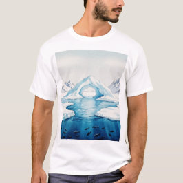View of icebergs tシャツ