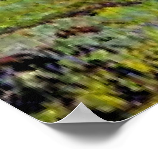 View of Kuchine and River, Sarawak, Borneo ポスター (角)