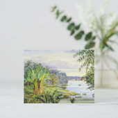 View of Kuchine and River, Sarawak, Borneo ポストカード (スタンド正面)