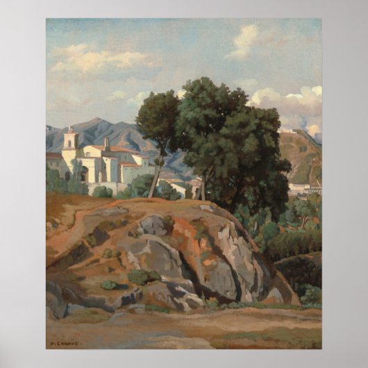 View of La Cava - Félix-Hippolyte Lanoüe Fine Art ポスター (正面)