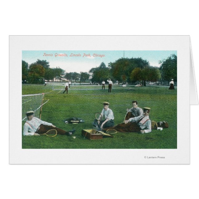 View of Lincoln Park Tennis Groundsシカゴ， IL (正面横)