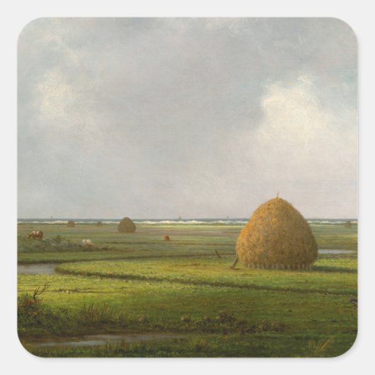 View of Marshfield, 1876 by Martin Johnson Heade スクエアシール (正面)