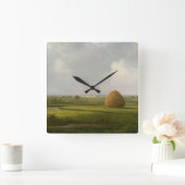 View of Marshfield, 1876 by Martin Johnson Heade スクエア壁時計 (ホーム)