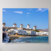 View of Mykonos Greece ポスター (正面)