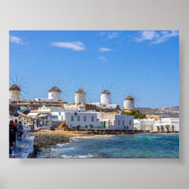 View of Mykonos Greece ポスター
