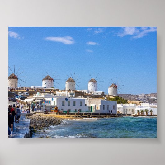 View of Mykonos Greece ポスター (正面)