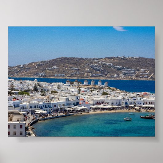 View of Mykonos Greece ポスター (正面)