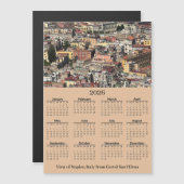 View of Naples, Italy 2026 Calendar Magnetic Card (正面/裏面)