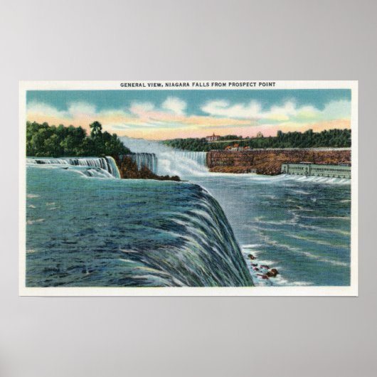 View of Niagara Falls from Prospect Point ポスター (正面)