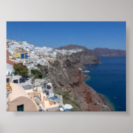 View of Oia Santorini ポスター