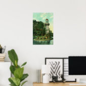 View of Palmer Park LighthouseDetroit, MI ポスター (ホームオフィス)