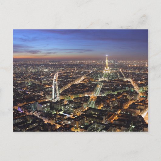 View of Paris at Night PostCard ポストカード (正面)