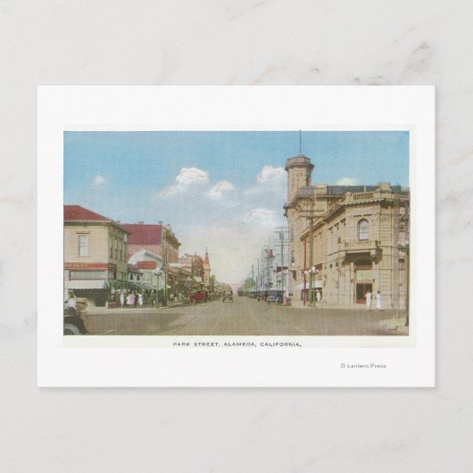 View of Park Streetアラメダ, CA 2 ポストカード (正面)