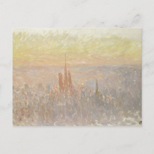 View of Rouen, 1892 (キャンバス上の油) ポストカード (正面)
