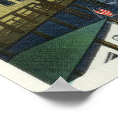 View of Sailboats Docked in the Harbor ポスター (角)