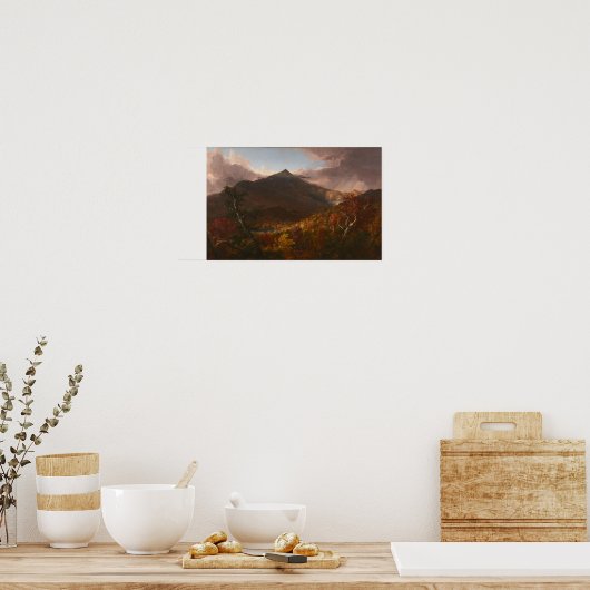 View of Schroon Mountain, NY — Thomas Cole ポスター (キッチン)