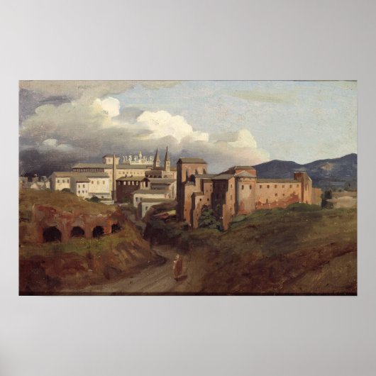 View of St. John Lateran, Rome, 1822 ポスター (正面)
