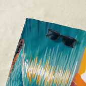 View of the Amalfi coast Italy ビーチタオル (インサイチュ)