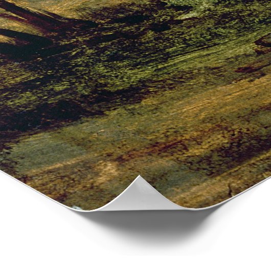 View of the Butte Montmartre, c.1830 ポスター (角)