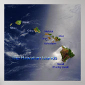 View of the Hawaiian Islands ポスター (正面)