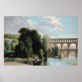View of the Pont du Gard, 1859 ポスター (正面)