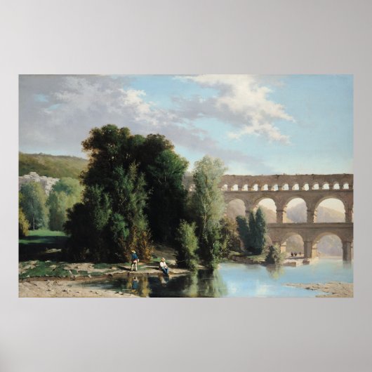 View of the Pont du Gard, 1859 ポスター (正面)