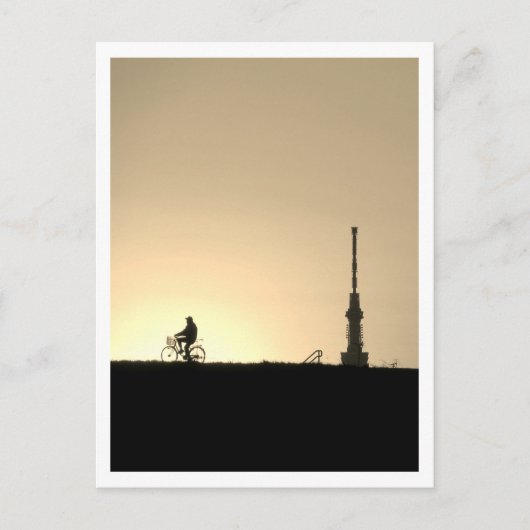 View of Tokyo Skytree: Edogawa Riverbank Postcard ポストカード (正面)