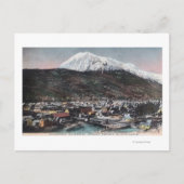 View of Town and山DeweySkagway, AK ポストカード (正面)