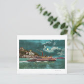 View of Yerba Buena Island Light house at Night ポストカード (スタンド正面)