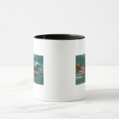 View of Yerba Buena Island Light house at Night マグカップ (中央)