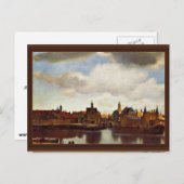 View On Delft, The By Johannes Vermeer (Qual最高の) ポストカード (正面/裏面)