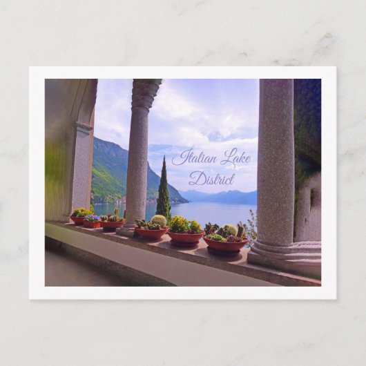 View Over Lake Como,イタリアのはがき ポストカード (正面)