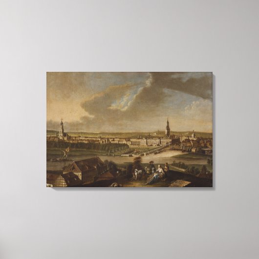 View over Potsdam from Brauhausberg, 1772 キャンバスプリント (正面)