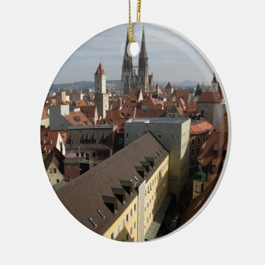 View Over Regensburg，ドイツ セラミックオーナメント (左)