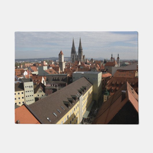 View Over Regensburg，ドイツ ドアマット (正面)