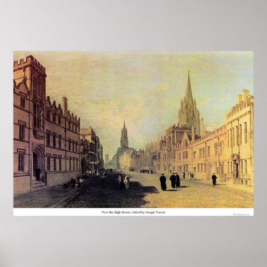 View the High通り, Oxford by Joseph Turner ポスター (正面)