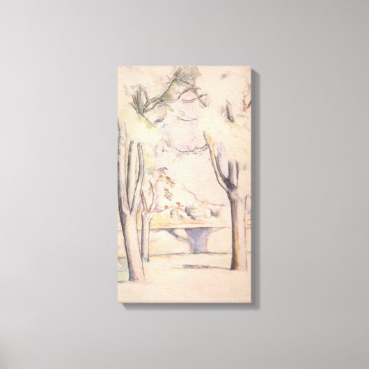 View Thru the Trees by Paulセザンヌ、ヴィンテージアート キャンバスプリント (正面)