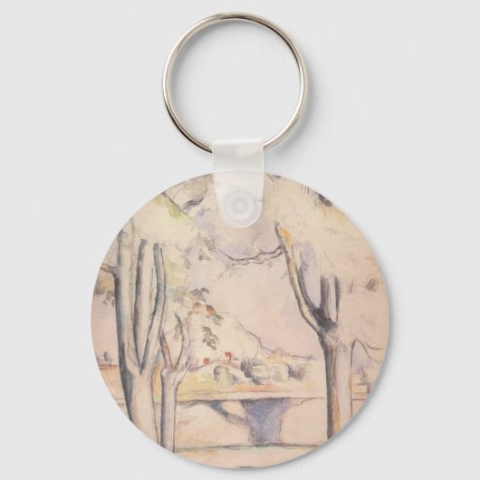 View Thru the Trees by Paulセザンヌ、ヴィンテージアート キーホルダー (正面)