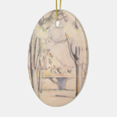 View Thru the Trees by Paulセザンヌ、ヴィンテージアート セラミックオーナメント (左)